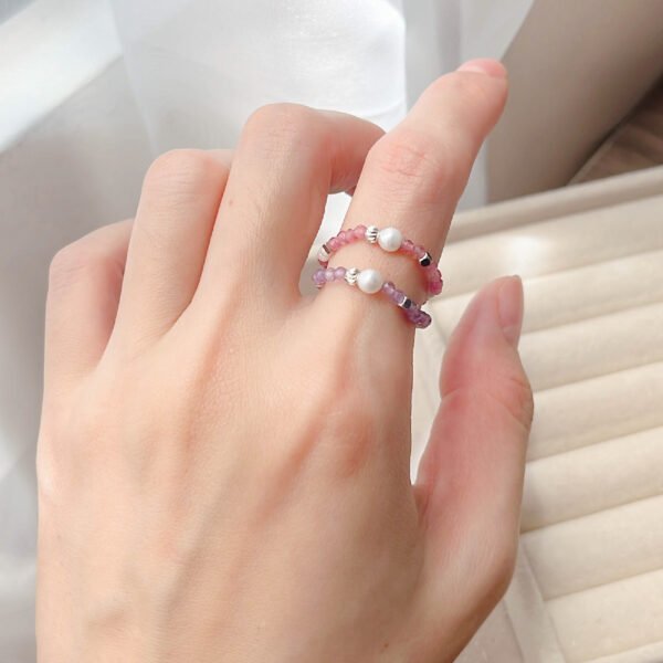 淡水珍珠水晶戒指｜Fresh Water Pearl Crystal Ring - Image 7