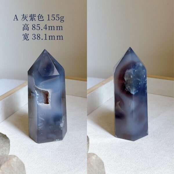 灰樱花玛瑙 | Gray Blossom Agate - Image 4
