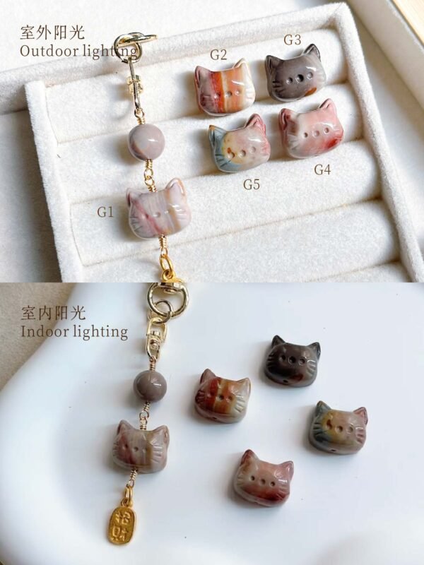 招财猫挂件｜Prosperity Cat Keychain - Image 4