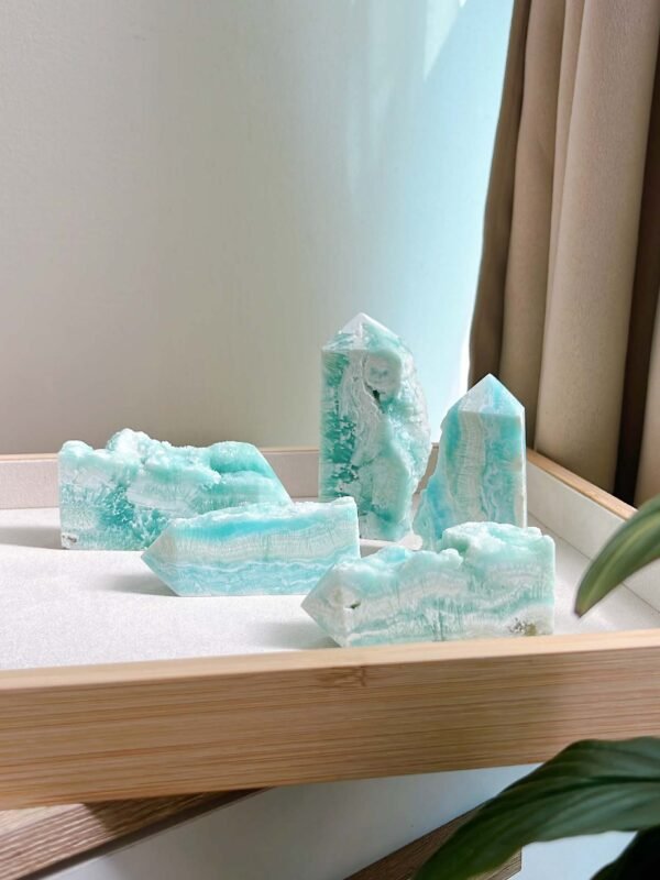 异极矿晶柱｜Hemimorphite Crystal Point - Image 2